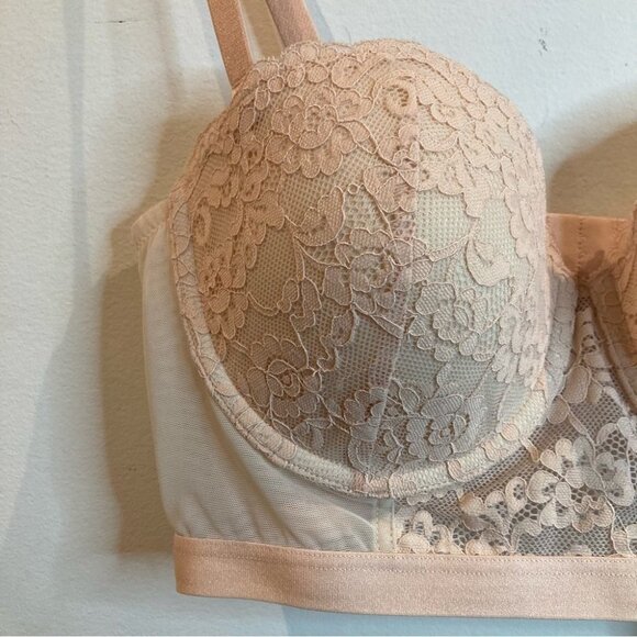 BLUSH 34D Convertible Longline Strapless Esprit Padded Underwire bra NWT - Picture 3 of 11